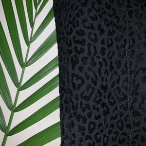Black Velvet Cheetah Stevie Leggings